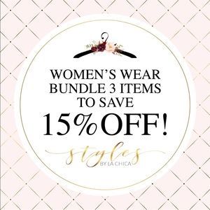 ‼️Bundle 3 Items to save 15% OFF ‼️